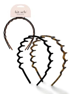 Kitsch Zig Zag Headbands - Recycled Plastic Hair Band for Men & Women - Clas - Picture 1 of 8