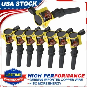 8 Pack Ignition Coils DG508 For Ford F-150 Lincoln 4.6L 5.4L 2000 2001 2002-2004 - Picture 1 of 12