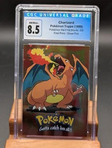 1999 Pokemon The First Movie Charizard Silver Foil #E6 CGC 8.5 First Print - Bild 1 von 2