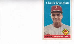 1958 Topps Baseball #460 Chuck Essegian Philadelphia Phillies EX+ - Picture 1 of 1