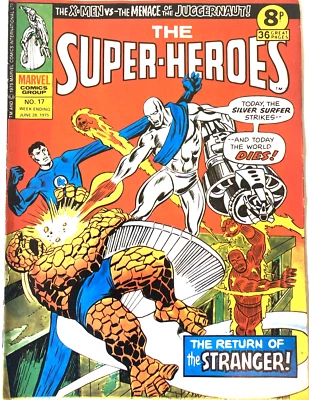 SUPER-HEROES.  NUMBER 17. JUNE 28TH 1975. MARVEL UK MAGAZINE. GOOD CONDITION. - Image 1 of 4