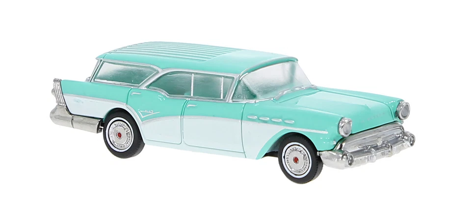Brekina 18175 Buick Centuriy Cabell Azzurro Chiaro HO 1:87 NUOVO - Immagine 1 di 1