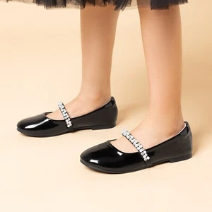 Baby Girls Toddler Little Kids Mary Jane Ballerina Pearl Princess Flat Shoes - Picture 1 of 57
