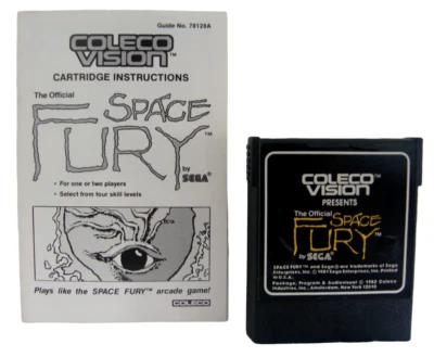 Space Fury ColecoVision cartucho de jogo e manual 1983 ~ Funcionando - Imagem 1 de 4