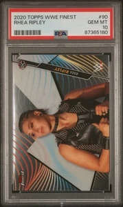 Topps WWE Finest Rhea Ripley #90 2020 novato NXT PSA 10 gemas ¡Como nuevo! - Imagen 1 de 2