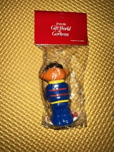 Vintage Sesamstraße Muppets Weihnachtsschmuck Ernie 1977 Made in Korea NEU - Bild 1 von 2