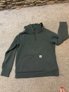 Carhartt Felpa con Cappuccio Donna Verde Taglia Small Pullover Maglia Termica (Z1) - Foto 1 di 12