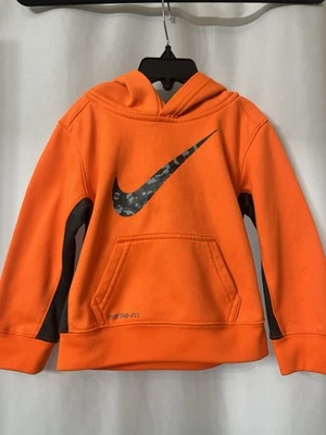 Pulôver Nike masculino Therma lã Swoosh laranja camuflado caça com capuz tamanho 2T.  J36 - Imagem 1 de 4