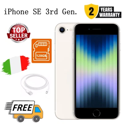 NUOVO Apple iPhone SE 3a Gen. 128GB Galassia (Sbloccato) ✔️Sigillato Smartphone - Immagine 1 di 4