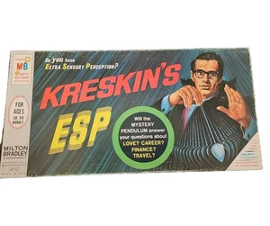 Vintage 1967 Kreskin's ESP Brettspiel Extra Sensory Perception komplett Milton - Bild 1 von 10