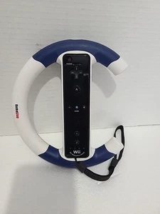 Controller Ufficiale Nintendo Motion Plus Nero + Volante Wii Telecomando OEM - Foto 1 di 12