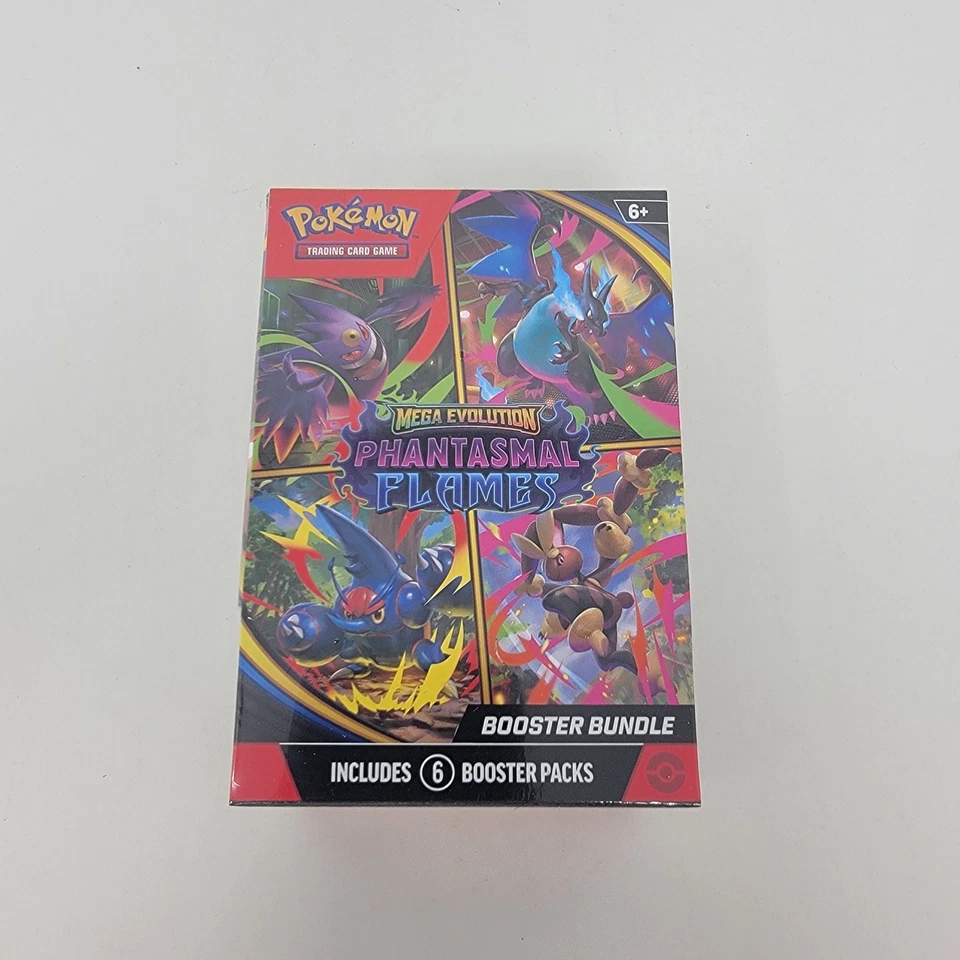 Pokémon Mega Evolution Phantasmal Flames Booster Bundle New. In Hand