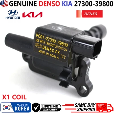 GENUINE DENSO KIA Ignition Coil For 2003-2006 Kia Sorento 3.5L V6, 27300-39800 - Image 1 of 4
