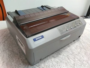 Epson LQ-590 P363A USB Impact Dot Matrix Printer w/ EU-113 Network Card - Picture 1 of 9