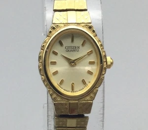 Reloj Citizen Mujer De Colección 5920-905631 17mm Esfera Ovalada Banda de Expansión Batería Nueva - Imagen 1 de 12