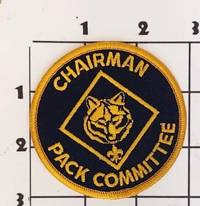 Pack Committee Chariman Patch BSA Boy Scouts America Round Vintage Embroidered - Picture 1 of 1