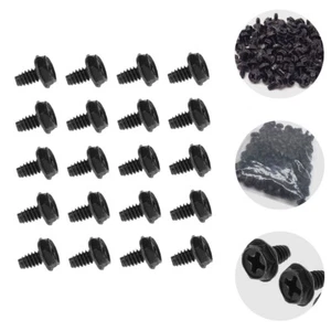100 PCS Computer Case Screws Wide Thumb Power Supply Black Pci Slot - Picture 1 of 12