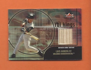 Bate Fleer Triple Crown 2002 RBI Kings Luis González usado en juegos #4 Diamondbacks - Imagen 1 de 1