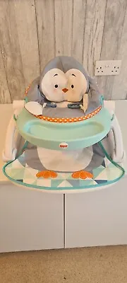 Fisher Price Sit Me Up Seat With Tray (Penguin) • 20£