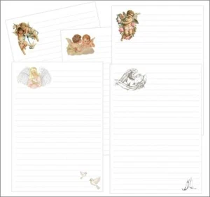 Angels lined letter writing paper sets / 20 sheets in each pack (free postage) - Picture 1 of 7