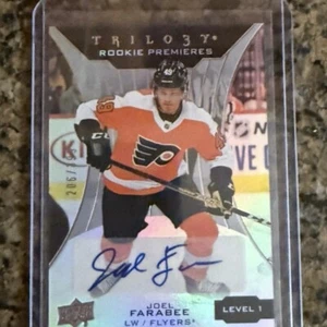 joel farabee rookie premieres auto /399 nhl silver - Picture 1 of 1