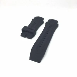 26 mm schwarz Gummi Uhrenarmband für Invicta Excursion 12696 12695 12692 12691 - Bild 1 von 4