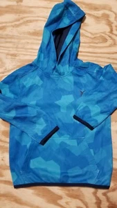 OLD NAVY Kids boy top hoodie sweatshirt X-SMALL blue/black long sleeve - Picture 1 of 4