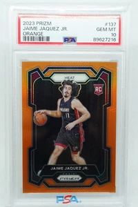 2023-24 NBA Panini Prizm Jaime Jaquez Jr #137 ROOKIE 37 /49 Orange Prizm INVEST - Picture 1 of 2