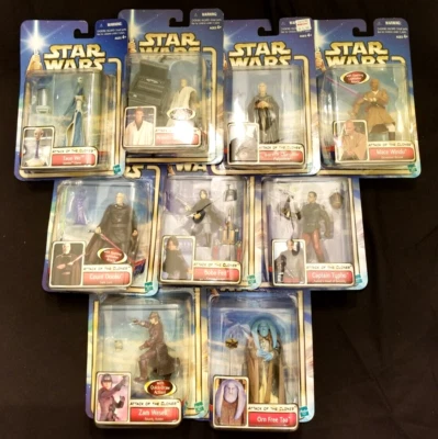 Star Wars AOTC - Lote de 9 figuras - Dooku, Boba Fett, Mace Windu Foto 1 de 4