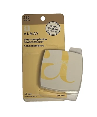 Almay Clear Complexion Powder Makeup Heals Blemishes, 280 Warm, New/Open - Image 1 of 3