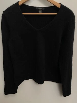 Alfani 女式羊绒毛衣 | 颜色:黑色 L 码 — 第 1/4 张图片