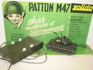 SOLIDO, Char PATTON motorisé télécommandé militaire 1975' qui fonctione, vers.2 - Photo 1/6