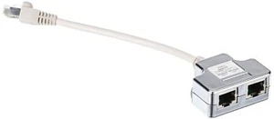 DN-93904 Adattatore cavo patch CAT 5e 2x CAT 5e PC-PC schermato 2x RJ45 femmi... - Afbeelding 1 van 4