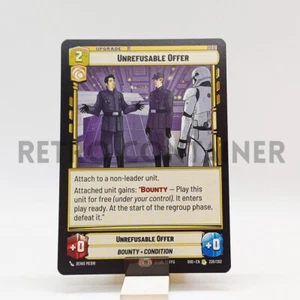 STAR WARS UNLIMITED SHADOWS OF THE GALAXY 226/262 R Unrefusable Offer - Picture 1 of 1