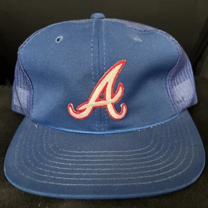 Atlanta Braves Sports Specialties Vintage Snapback Trucker Hat Mesh Rare Large - Bild 1 von 6