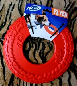 Nerf Dog Flyer Frisbee Red New! 10" various patterns - Picture 1 of 3