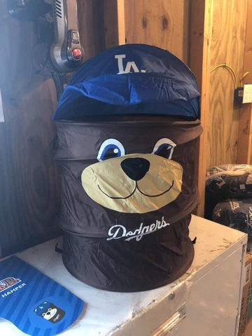 Los Angeles Dodgers Mascot Cylinder Pop Up Hamper Cover