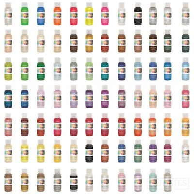 Artiste Acrylic Paint Docraft Craft Matt Metallic Pearl 59ml Colours 40% off 3+