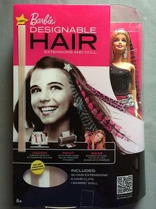 Extensiones de cabello y muñeca Barbie rubia de diseño - 2011 como nueva en caja  - Imagen 1 de 4