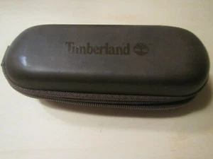TIMBERLAND BROWN CASE AUTHENTIC EYEWEAR EYEGLASSES GLASSES CASE ONLY GOOD SHAPE - Picture 1 of 4