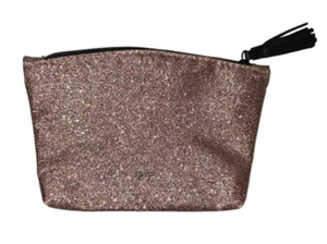 Ipsy Small Full Zip Lipstick Makeup Glitter Pouch - Picture 1 of 6