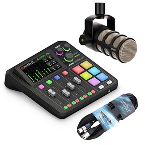 Estación de estudio de producción de audio Rode Rodecaster Duo + micrófono podmic + cable - Imagen 1 de 9
