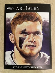 2022 Sage Artistry Black Aidan Hutchinson RC #91