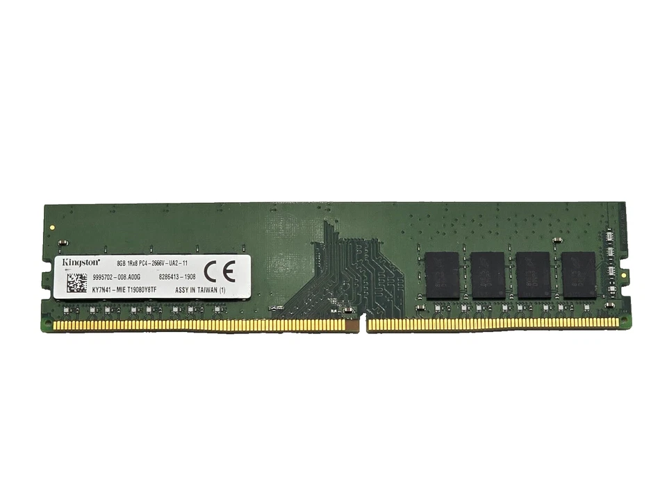 Kingston 8GB DDR4 2666MHz PC4-2666V RAM - KY7N41 - Desktop - Image 1 of 1