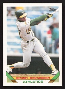 Rickey Henderson 1993 Topps #750 Athletics b {0519