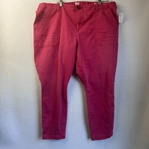 Gap Women's Signature Skinny Ankle Pants Size 20R mid rise stretch pink NWT - Picture 1 of 4