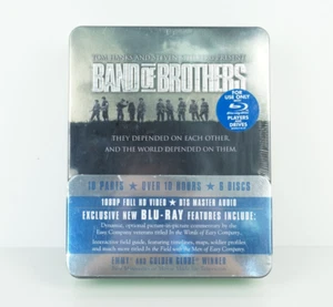 Band Of Brothers Tom Hanks Steven Spielberg Blu-Ray 6 Discs Box Set Tin Case New - Picture 1 of 3
