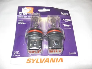 Sylvania Xtra Vision 9007 HB5 65/55W Two Bulbs Head Light Dual Beam Plug Play OE - Picture 1 of 3