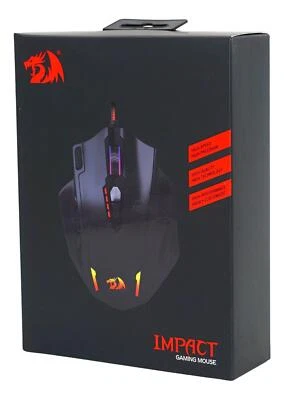 Redragon M908 IMPACT  - Gaming Maus - Schwarz - Neu & OVP - Image 1 of 3