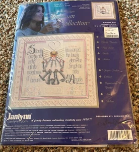 Janlynn Platinum Collection Counted Cross Stitch #030-0305 Angel Heart Sampler - Picture 1 of 4